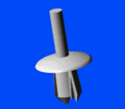 TECHNICAL PLASTIC AND METAL PARTS : 093 Rokut rivet - Gandini Fasteners