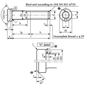 M8 X 30mm Full Thread Low Cap Screws (DIN 7984) - High Tensile Steel (10.9)